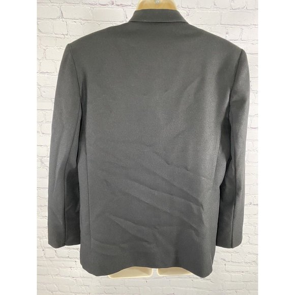 Classic Collection Vintage Black Single Button Womens Blazer Jacket Size 10 - Picture 4 of 9